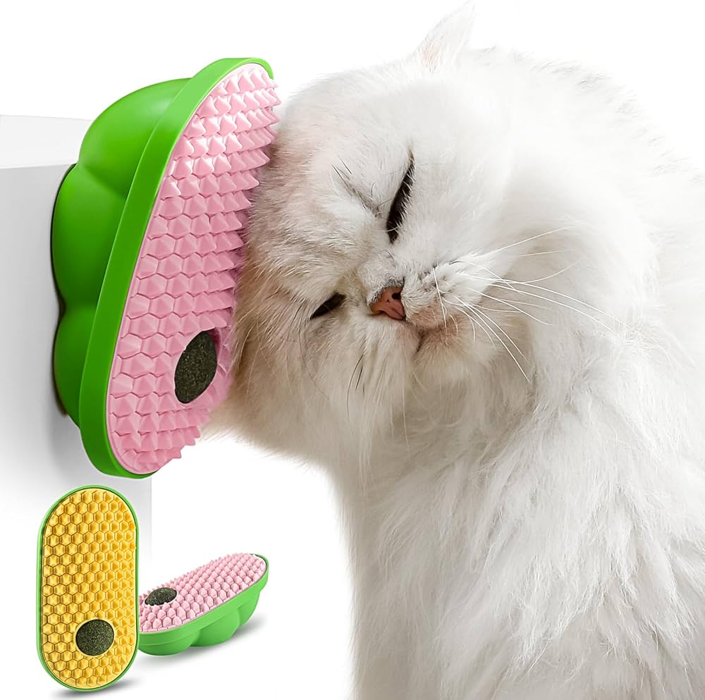 Cat avocado grooming brush toy