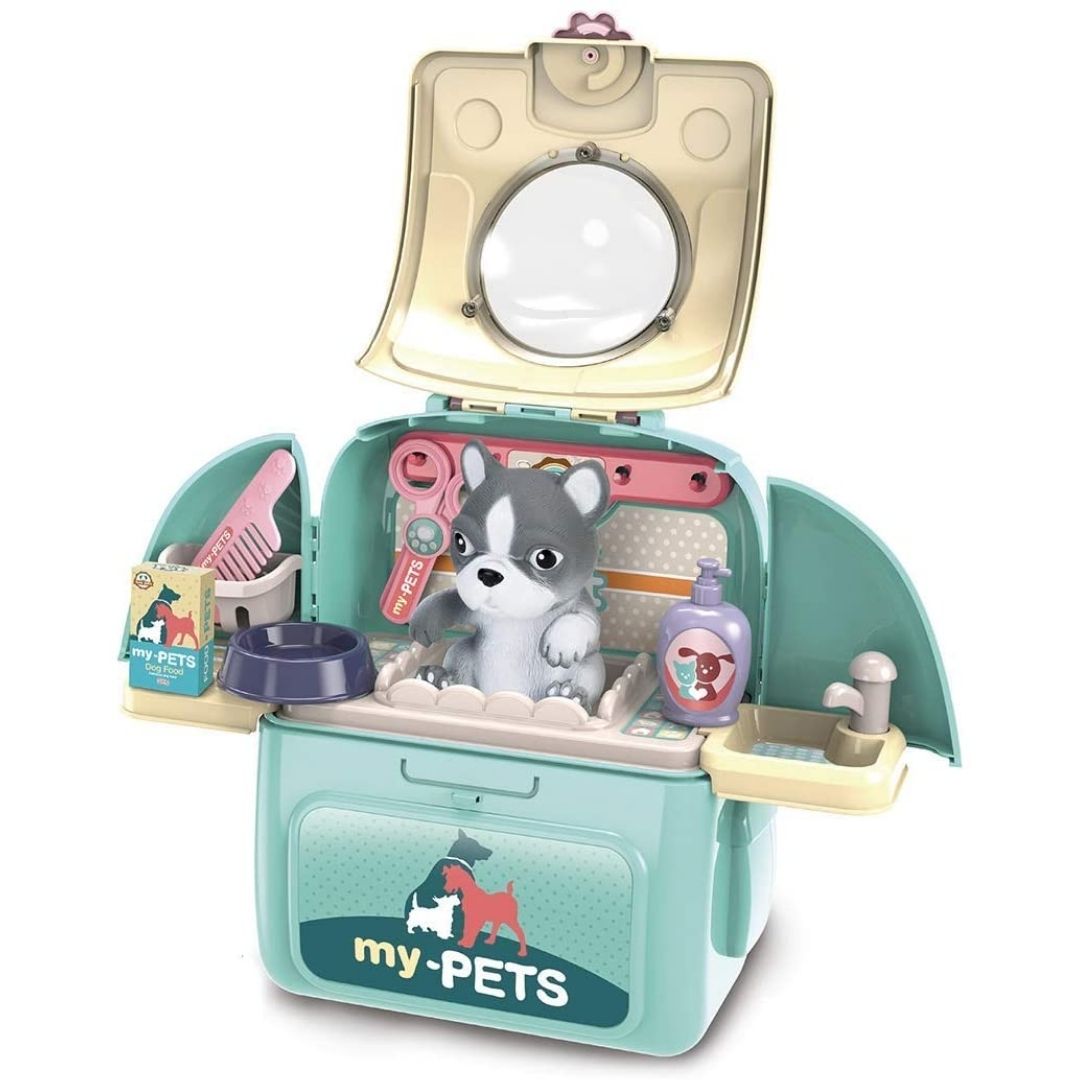 Kids pet grooming playset
